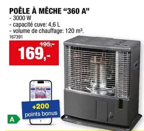 De - POÊLE À MÉCHE "360 A"