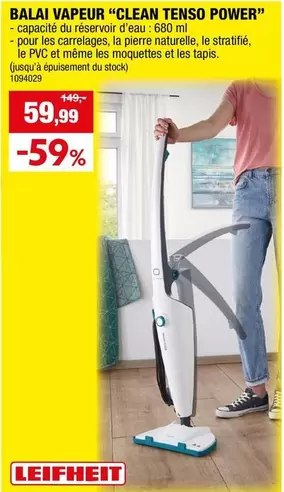BALAI VAPEUR "CLEAN TENSO POWER"