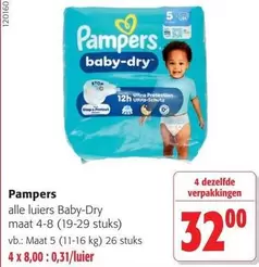 Pampers - alle luiers Baby-Dry