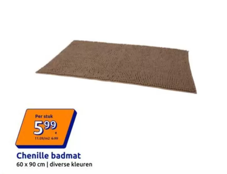 Chenille badmat