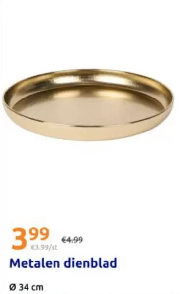Metalen dienblad