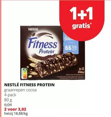 Fitness Protein graanrepen cocoa