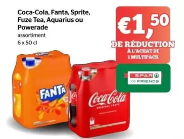 Coca Cola - Coca-Cola, Fanta, Sprite, Fuze Tea, Aquarius ou Powerade