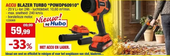 Om - ACCU BLAZER TURBO "POWDP60910"