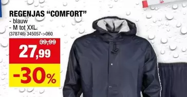 REGENJAS "COMFORT" - blauw - M tot XXL. (378746) 345057->060