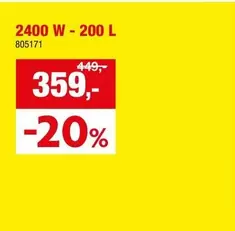 2400 W - 200 L 805171