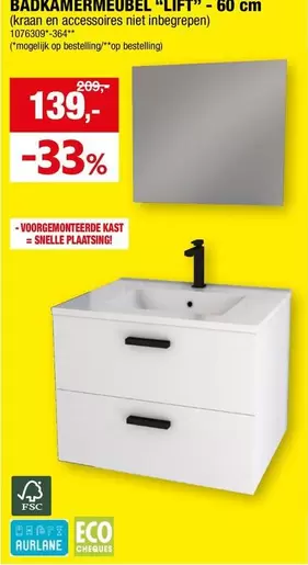 BADKAMERMEUBEL "LIFT" - 60 cm 1076309-364