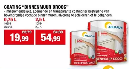 COATING "BINNENMUUR DROOG"