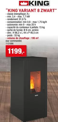 Kw - "KING VARIANT 8 ZWART"