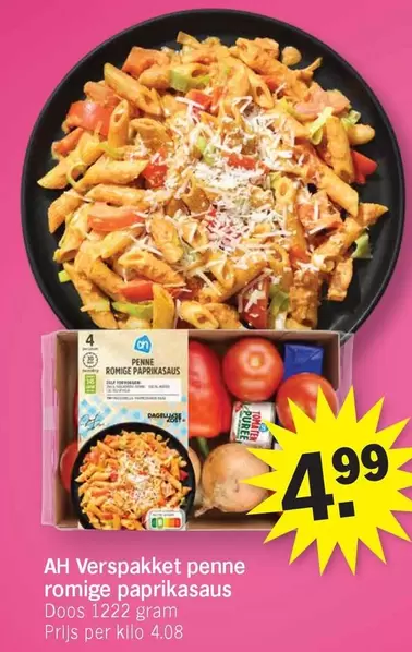AH Verspakket penne romige paprikasaus