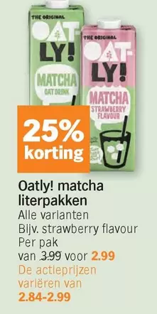 De - Oatly! matcha literpakken