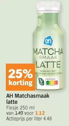 Matcha smaak latte