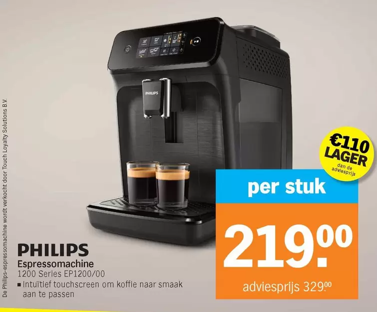 Philips - Espressomachine 1200 Series EP1200/00