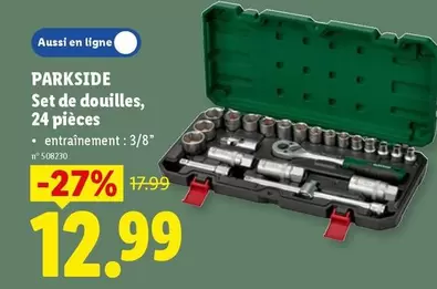 De - Set de douilles, 24 pièces