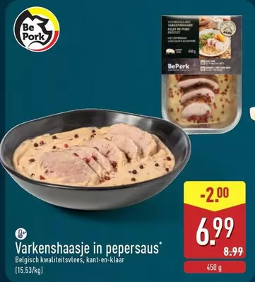 Be - Varkenshaasje in pepersaus