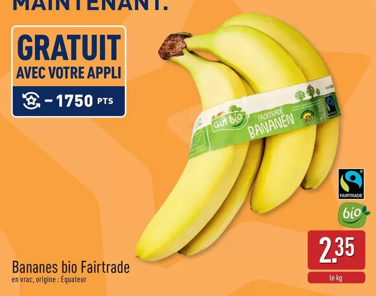 Bananes bio Fairtrade