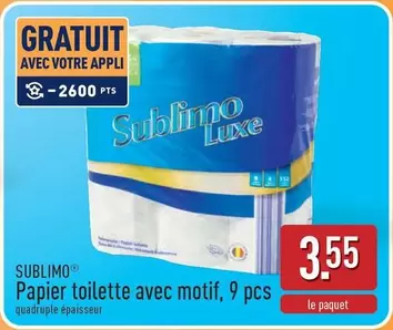 Papier toilette avec motif