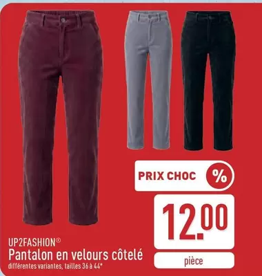 Pantalon en velours côtelé