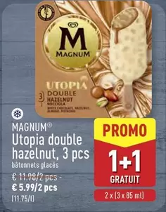White - Utopia double hazelnut, 3 pcs