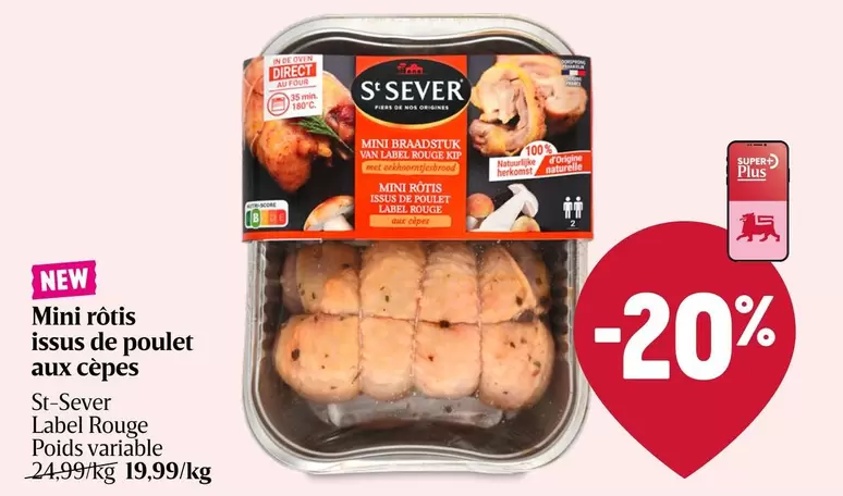 De - Mini rôtis issus de poulet aux cèpes
