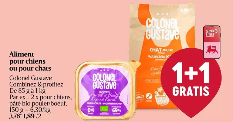 De - Aliment pour chiens ou pour chats Colonel Gustave Combinex & profitez