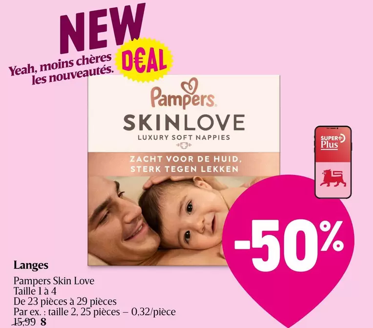 Pampers - SKINLOVE LUXURY SOFT NAPPIES