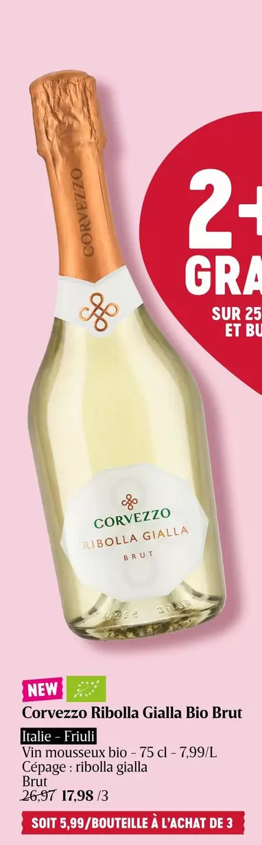 De - Corvezzo Ribolla Gialla Bio Brut