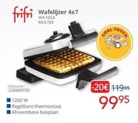 Cool - Wafelijzer 4x7 WA 102A