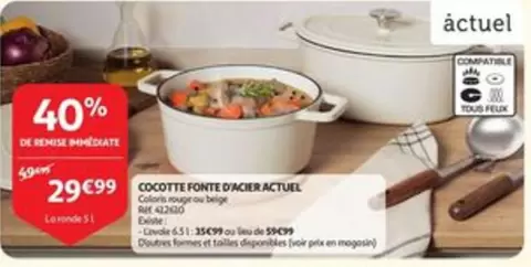 De - COCOTTE FONTE D'ACIER ACTUEL