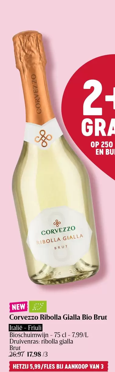 Corvezzo Ribolla Gialla Bio Brut