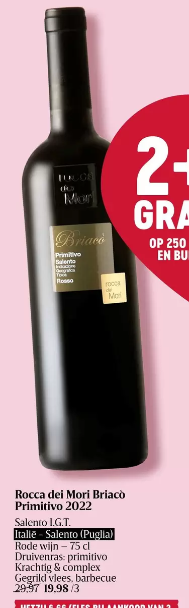 De - Rocca del Mari Briaco Primitivo 2022