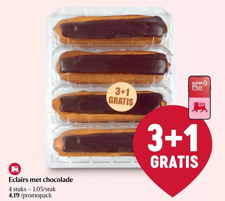 Eclairs met chocolade