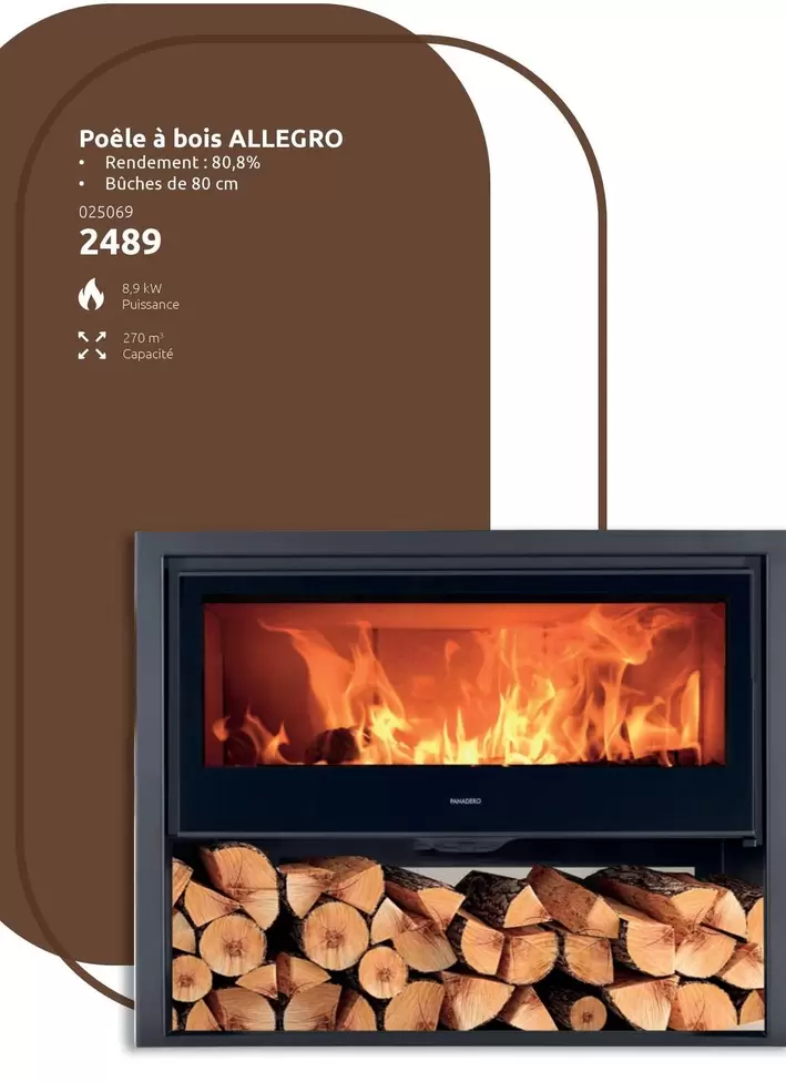 Allegro - Poêle à bois ALLEGRO 2489