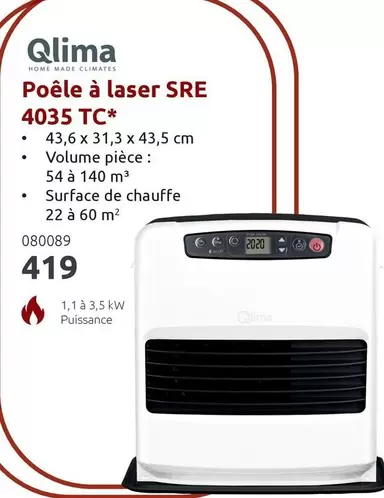 De - Poêle à laser SRE 4035 TC*