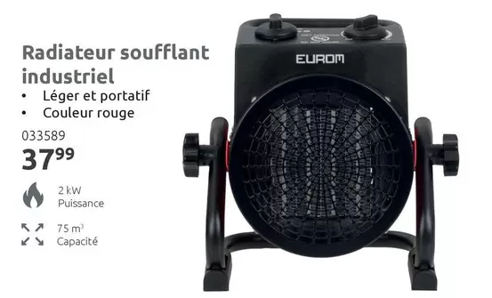Kw - Radiateur soufflant industriel 033589
