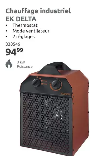 Delta - Chauffage industriel EK DELTA 830546