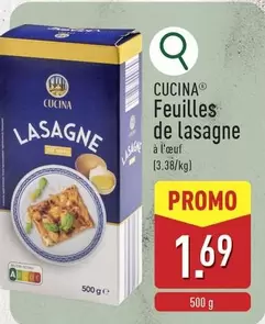 De - Feuilles de lasagne