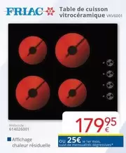 De - Table de cuisson vitrocéramique VKV6001