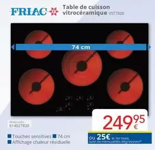 De - Table de cuisson vitrocéramique VST7820