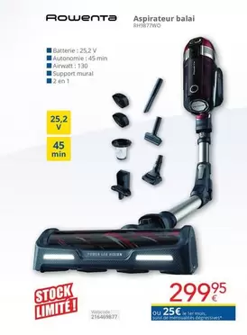 De - Aspirateur balai