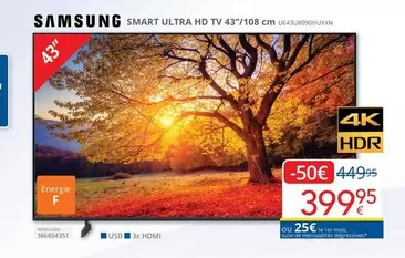 De - SMART ULTRA HD TV 43"/108 cm