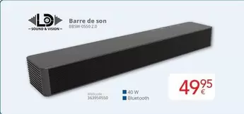 De - Barre de son SBOW-0550 2.0