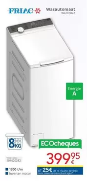 De - Wasautomaat WA7030A