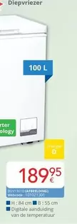 De - Diepvriezer 100 L