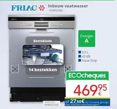 De - Inbouw vaatwasser FIVW5320L