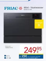 De - Mini - Vaatwasser MVW1010B