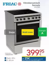 De - Vitrokeramisch fornuis VF6100X