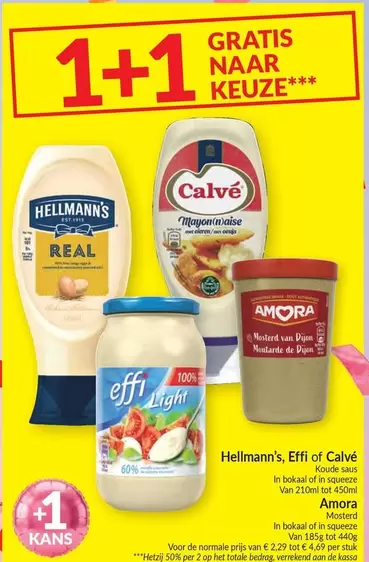 Real - Hellmann's, Effi, Calvé, Amora