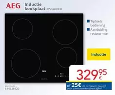 De - Inductie kookplaat IBS64200CB