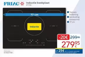 De - Inductie kookplaat IP7700